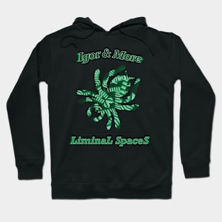 Igor & More Tarantula Liminal Stairs Green Hoodie